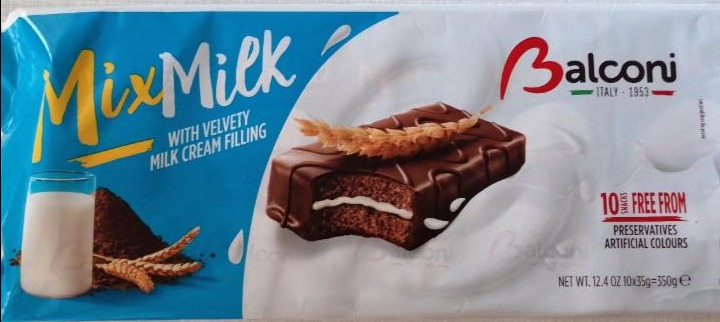 Fotografie - Mix Milk with Velvety Milk Cream Filling Balconi