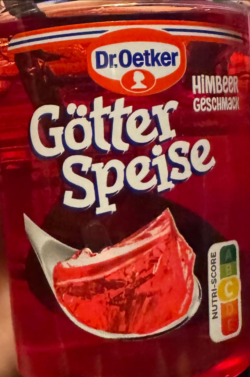 Fotografie - Götter Speise Himbeer Geschmack Dr.Oetker