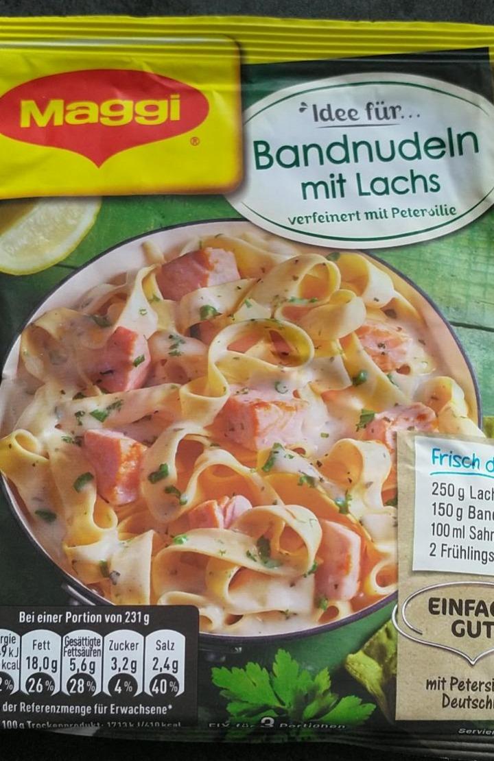 Fotografie - Bandnudeln mit Lachs Maggi