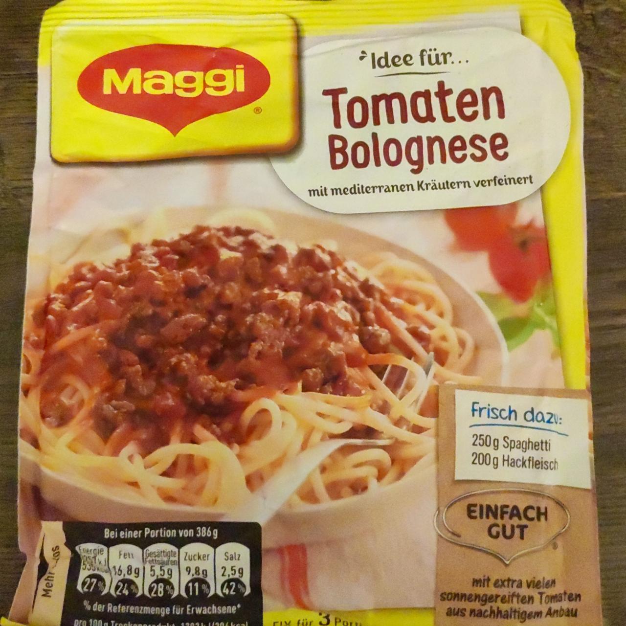 Fotografie - Tomaten bolognese Maggi