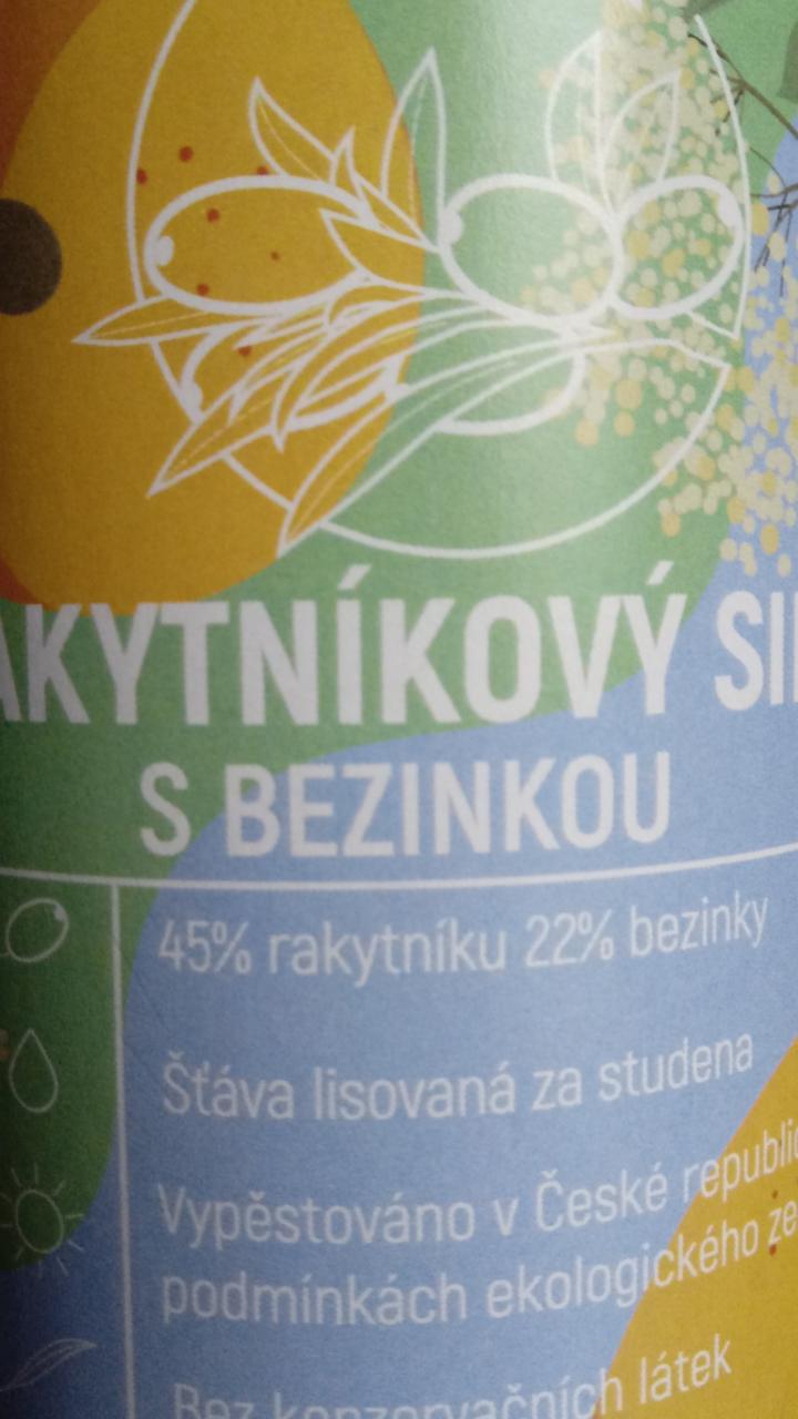 Fotografie - Rakytnikovy sirup s bezinkou ŽIVA