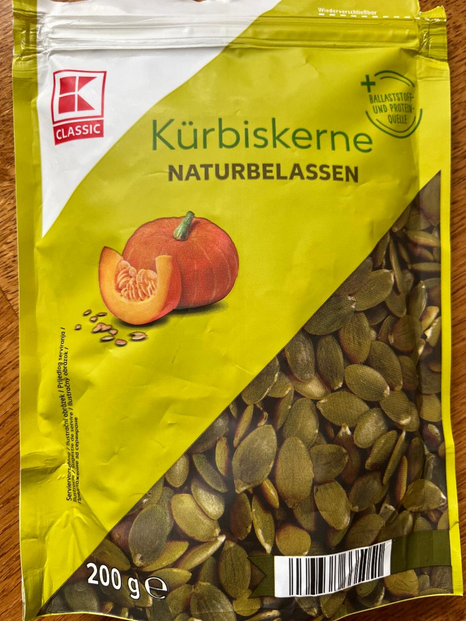 Fotografie - Kürbiskerne naturbelassen K-Classic