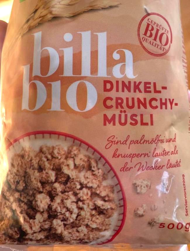 Fotografie - Dinkel-crunchy-müsli Billa Bio