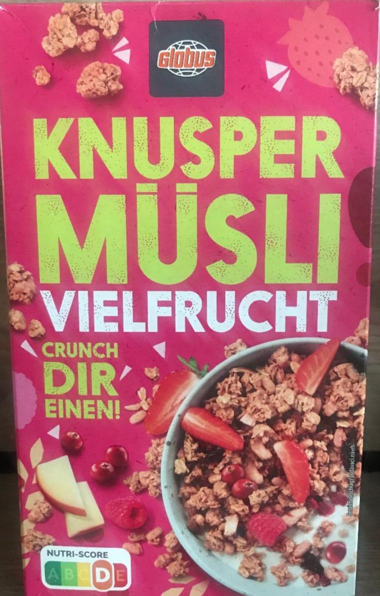 Fotografie - Knusper Müsli Vielfrucht Globus