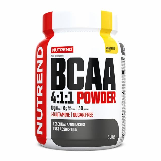 Fotografie - BCAA 4:1:1 energy powder pineapple flavour (ananas) Nutrend