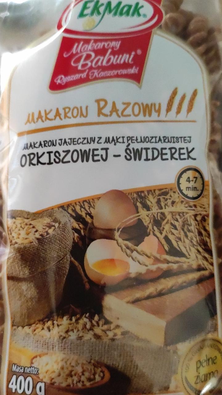 Fotografie - Makaron Razowy Ekmak