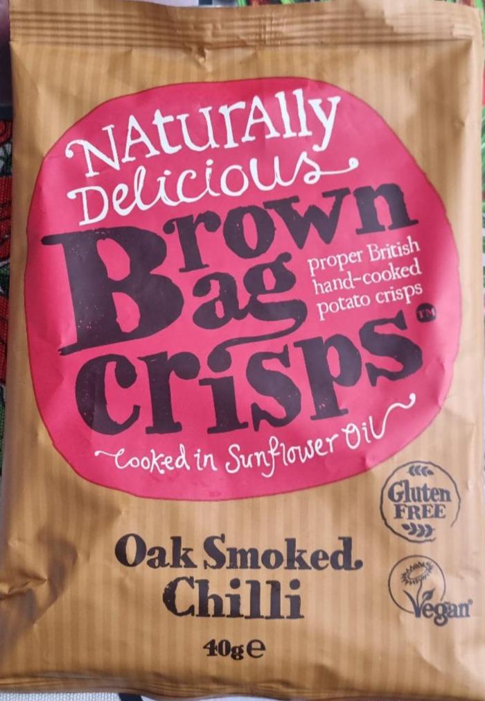 Fotografie - Brown Bag Crisps Oak Smoked Chilli