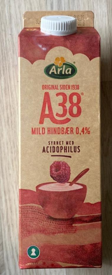 Fotografie - A38 Mild Hindbær 0,4% Arla