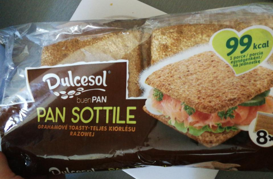 Fotografie - Pan Sottile Grahamové toasty Dulcesol