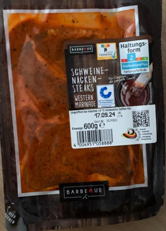 Fotografie - Schweine-nacken-steaks western marinade Barbecue