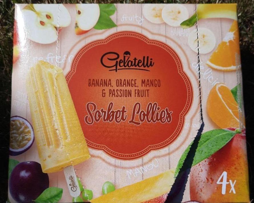 Fotografie - Banana, Orange, Mango & Passion Fruit Sorbet Lollies Gelatelli