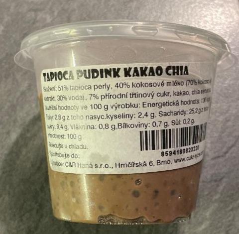 Fotografie - Tapioca pudink kakao chia Maniok C&R Haná