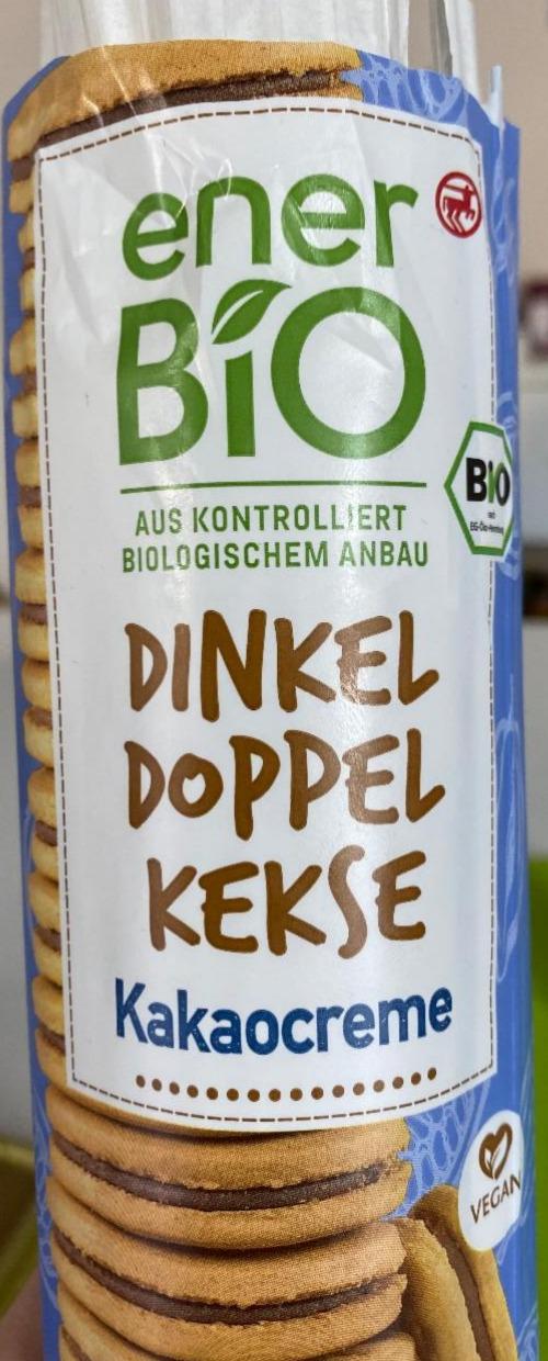 Fotografie - Energy bio Dinkeldoppelkeks mit Kakaocreme