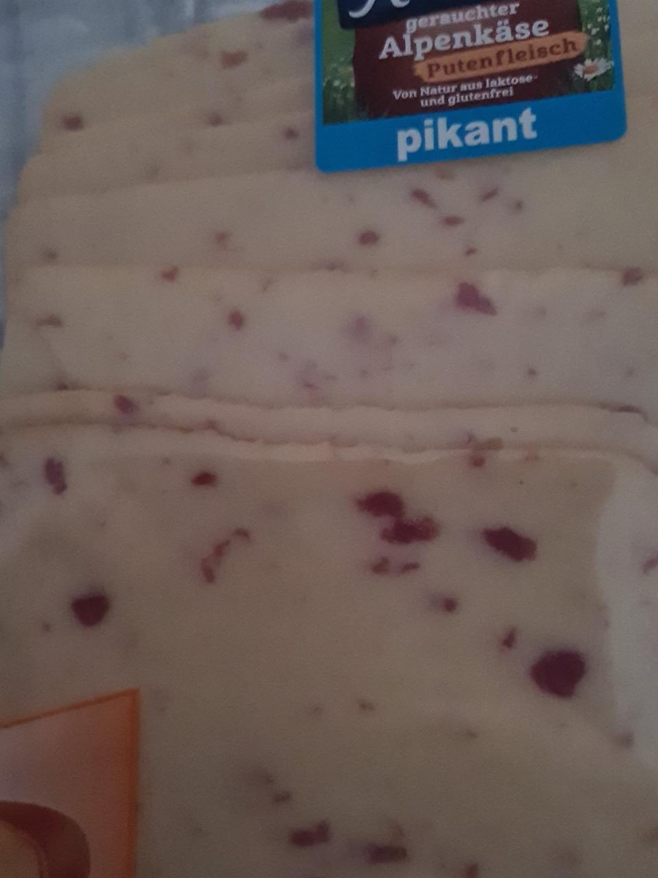 Fotografie - Almzeit gerauchter Alpenkäse Putenfleisch pikant Bergader