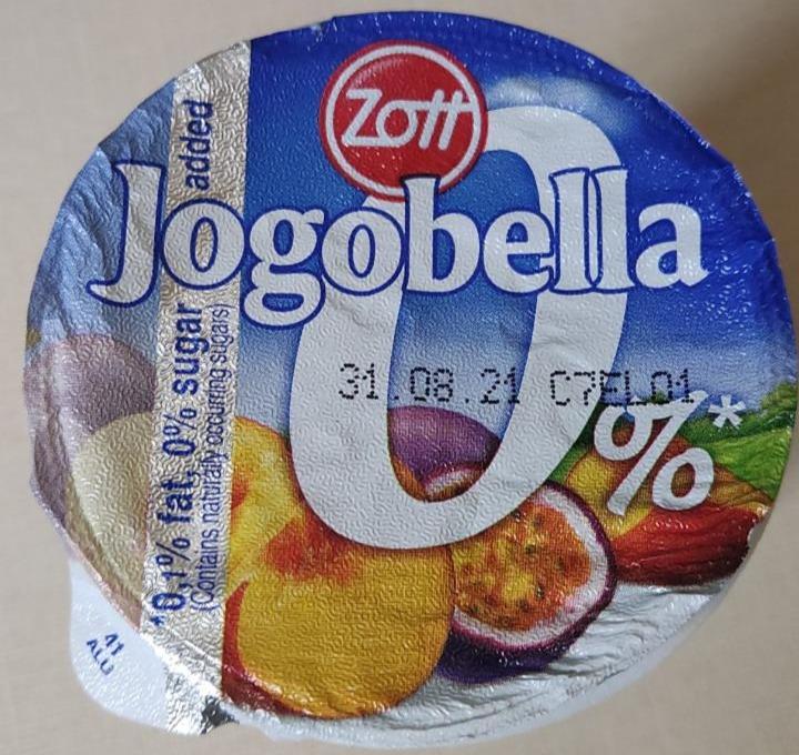 Fotografie - Jogobella 0% broskev maracuja Zott