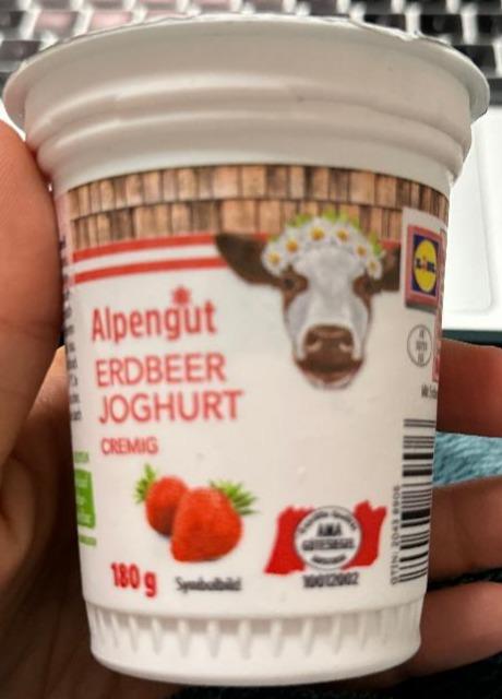 Fotografie - Erdbeer joghurt cremig Alpengut