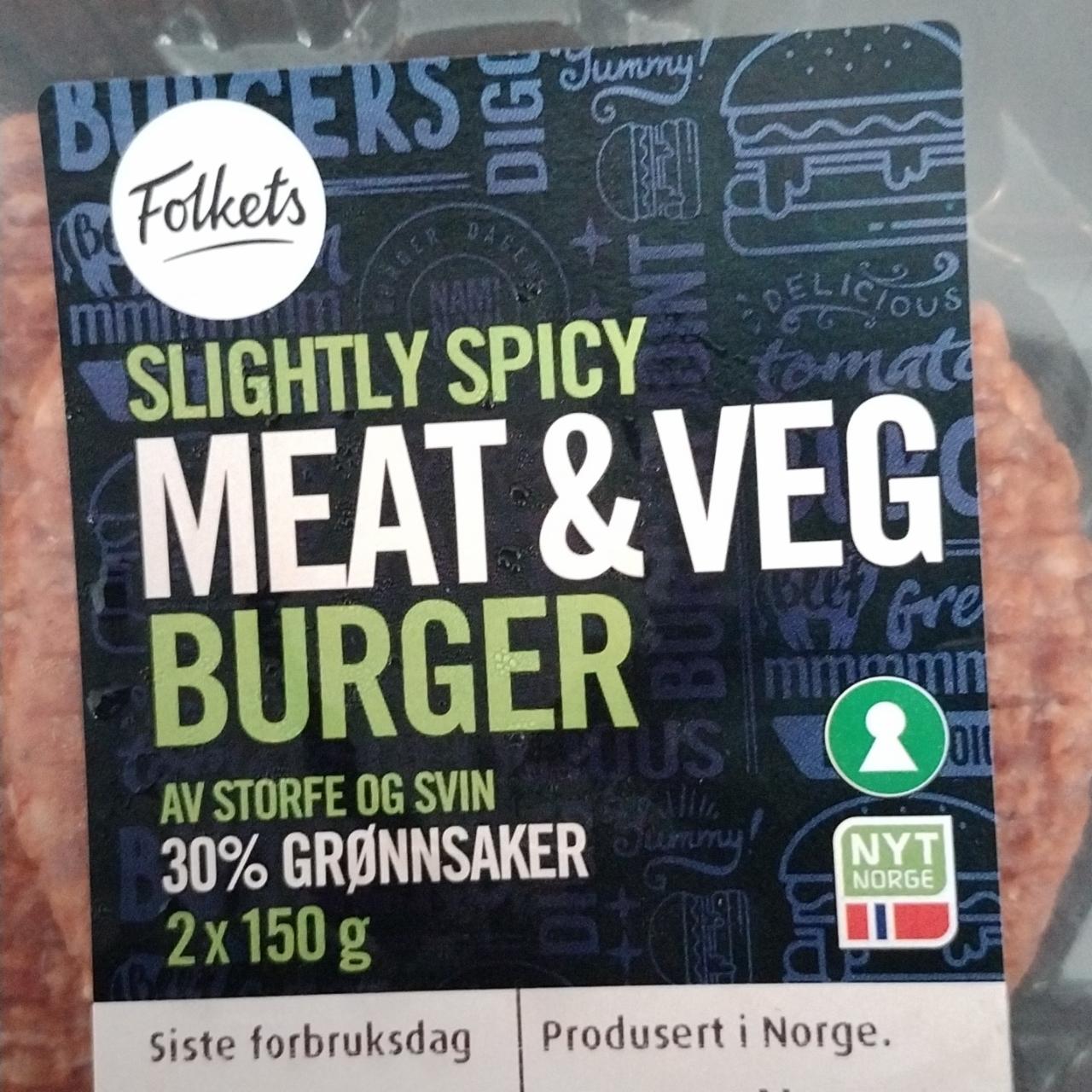 Fotografie - Meat & Veg Burger Folkets