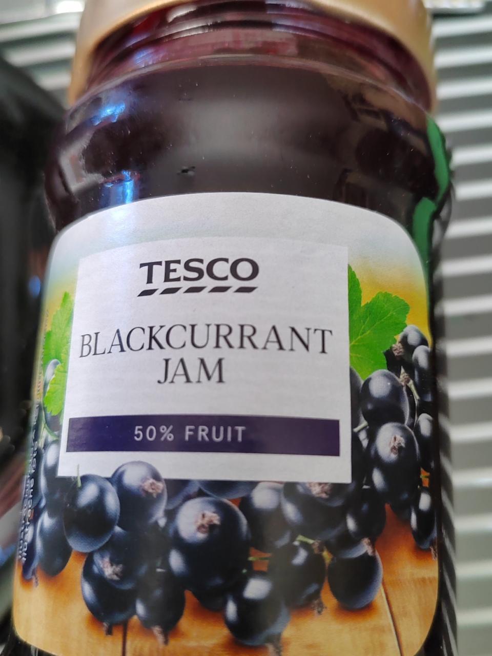 Fotografie - TESCO BLACKCURRANT JAM 50% FRUIT