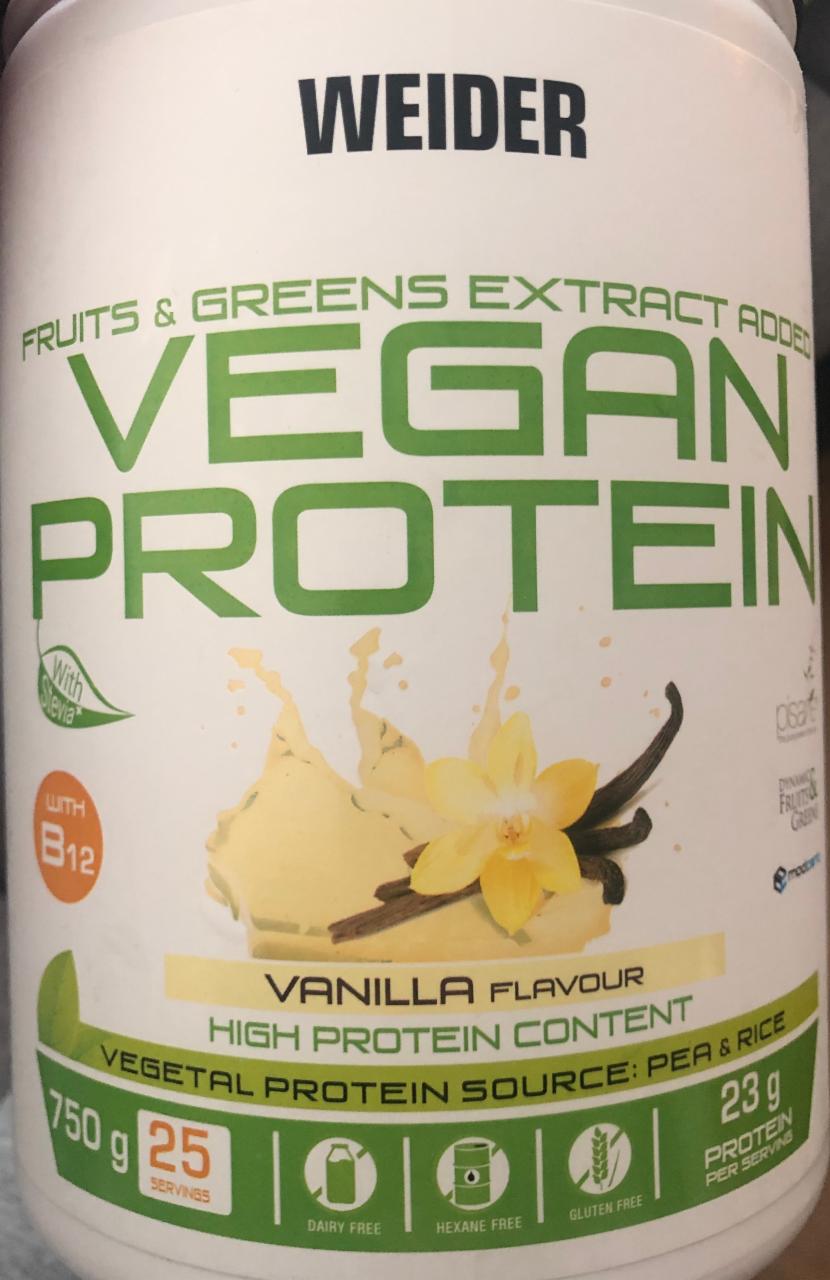 Fotografie - vegan protein vanilla Weider