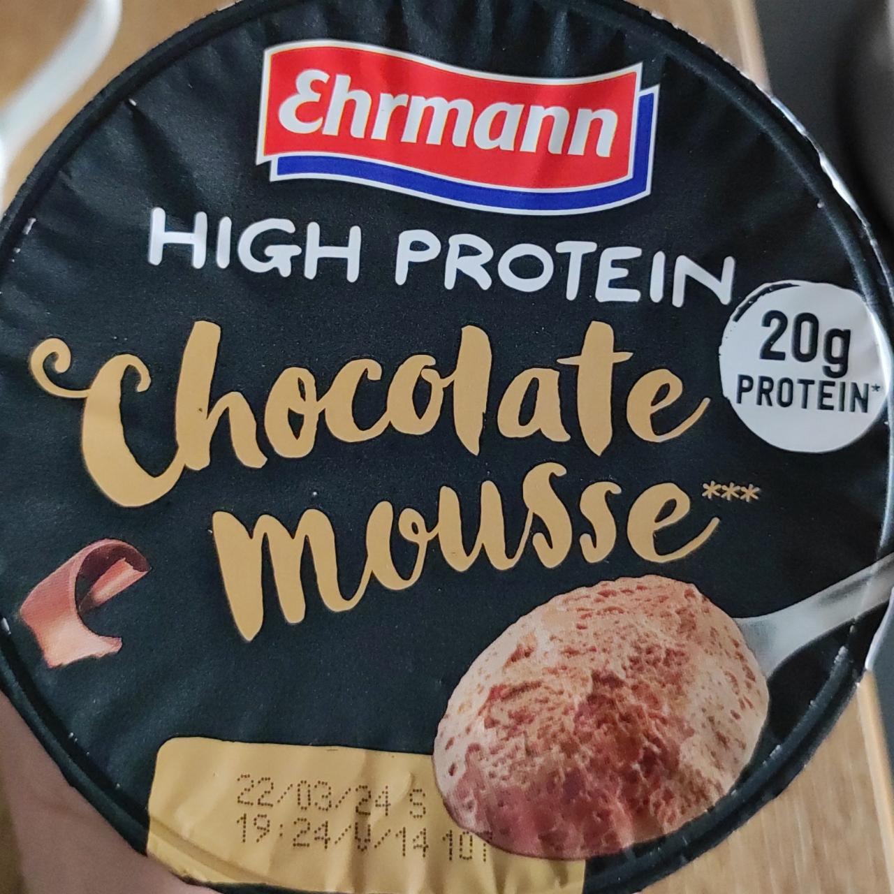 Fotografie - High protein chocolate mousse Ehrmann