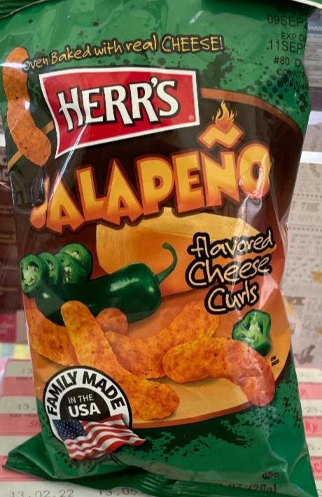 Fotografie - Jalapeño flavored cheese curls Herr's