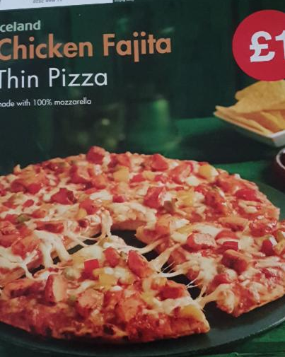 Fotografie - Thin Crispy Chicken Fajita Pizza Tenká pizza kuře fajita Iceland