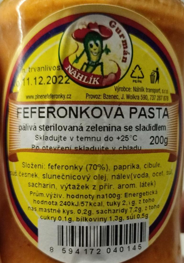 Fotografie - Feferonková pasta Náhlík