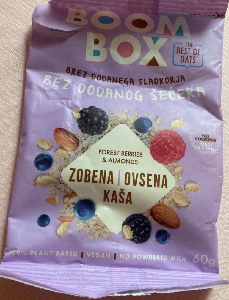 Fotografie - Zobena Ovsena Kaša Forest Berries & Almonds Boom Box