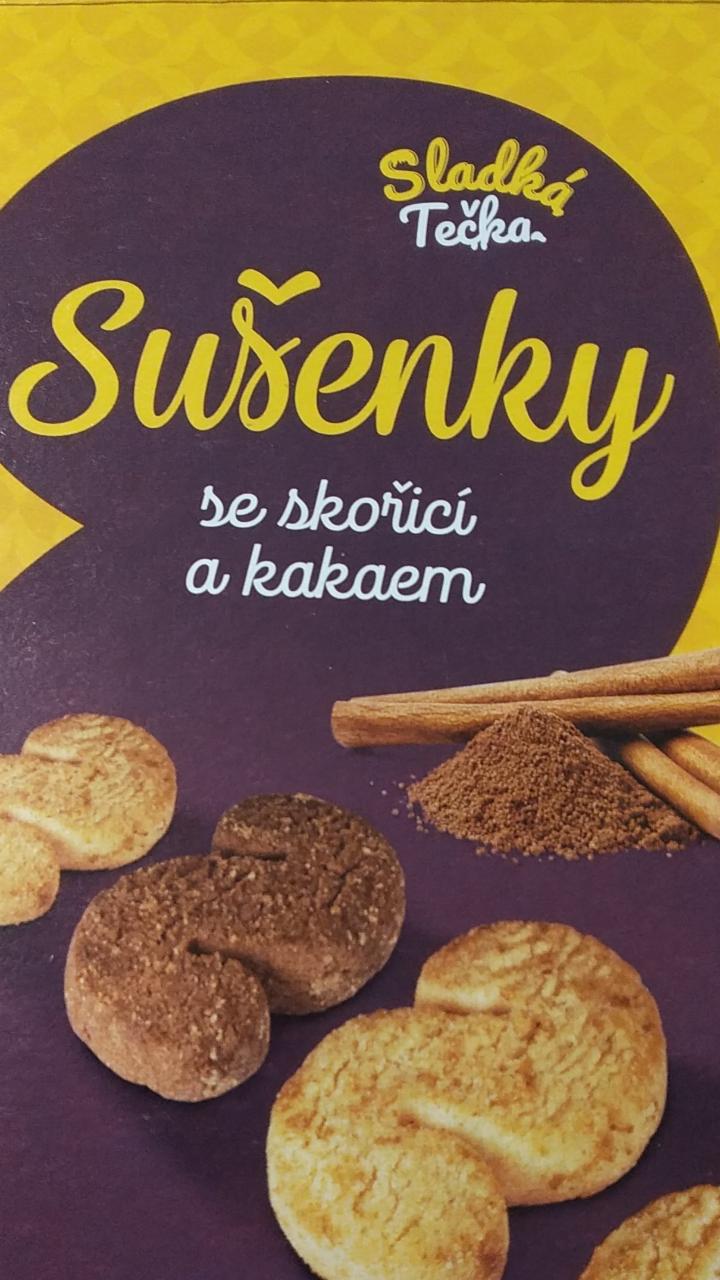 Fotografie - Sušenky se skořicí a kakaem Sladká tečka