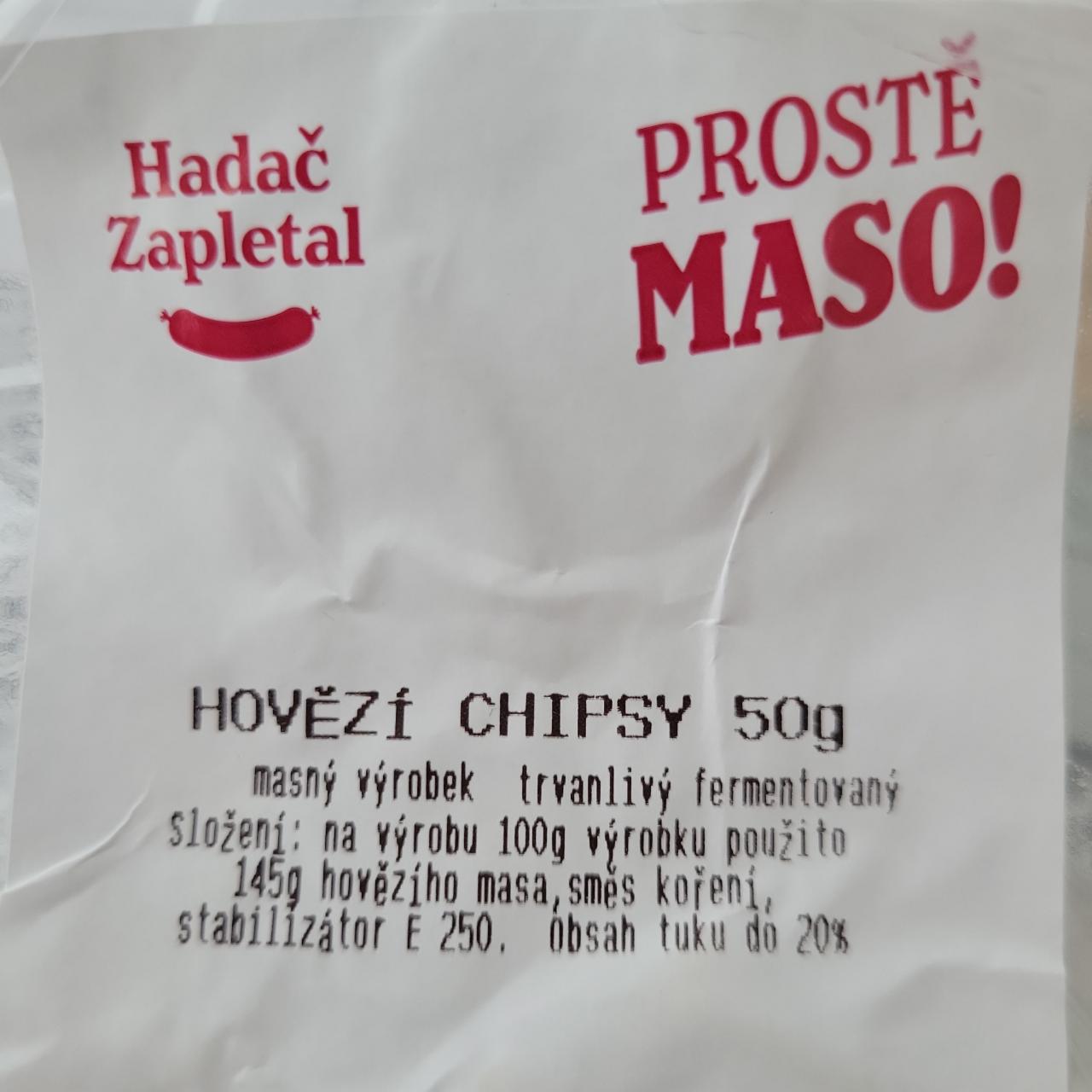 Fotografie - Hovězí chipsy Hadač a Zapletal