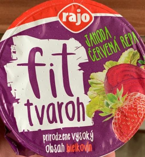 Fotografie - fit tvaroh jahoda, červená řepa Rajo