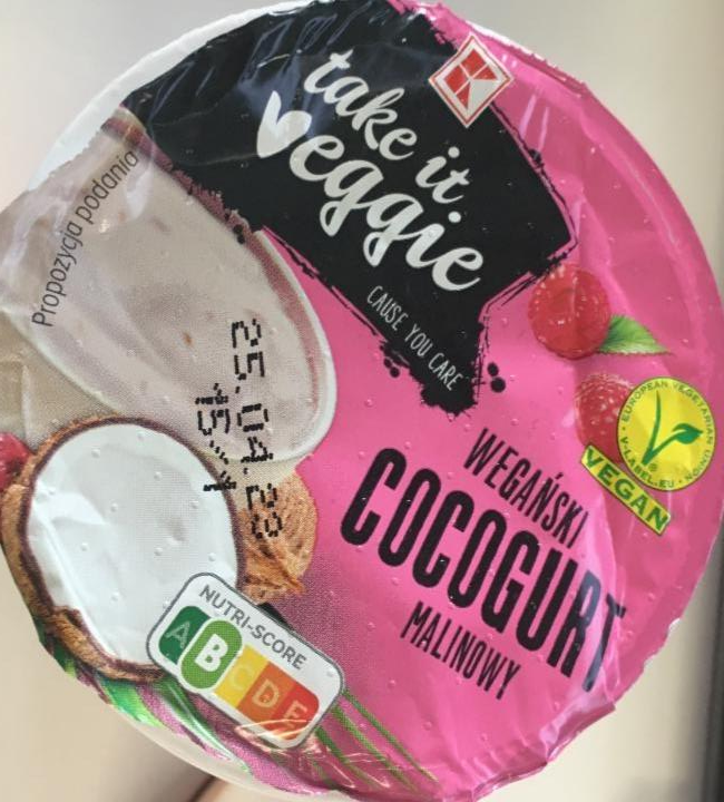 Fotografie - Wegański cocogurt malinowy K-take it veggie