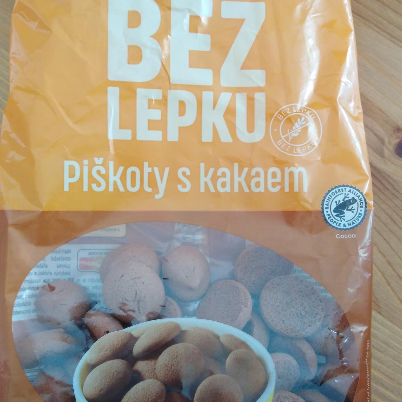 Fotografie - Piškoty s kakaem bez lepku Lidl