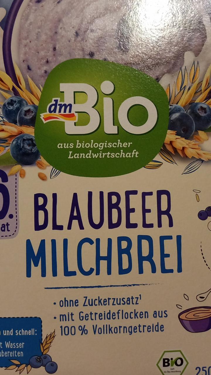 Fotografie - Blaubeer Milchbrei dmBio