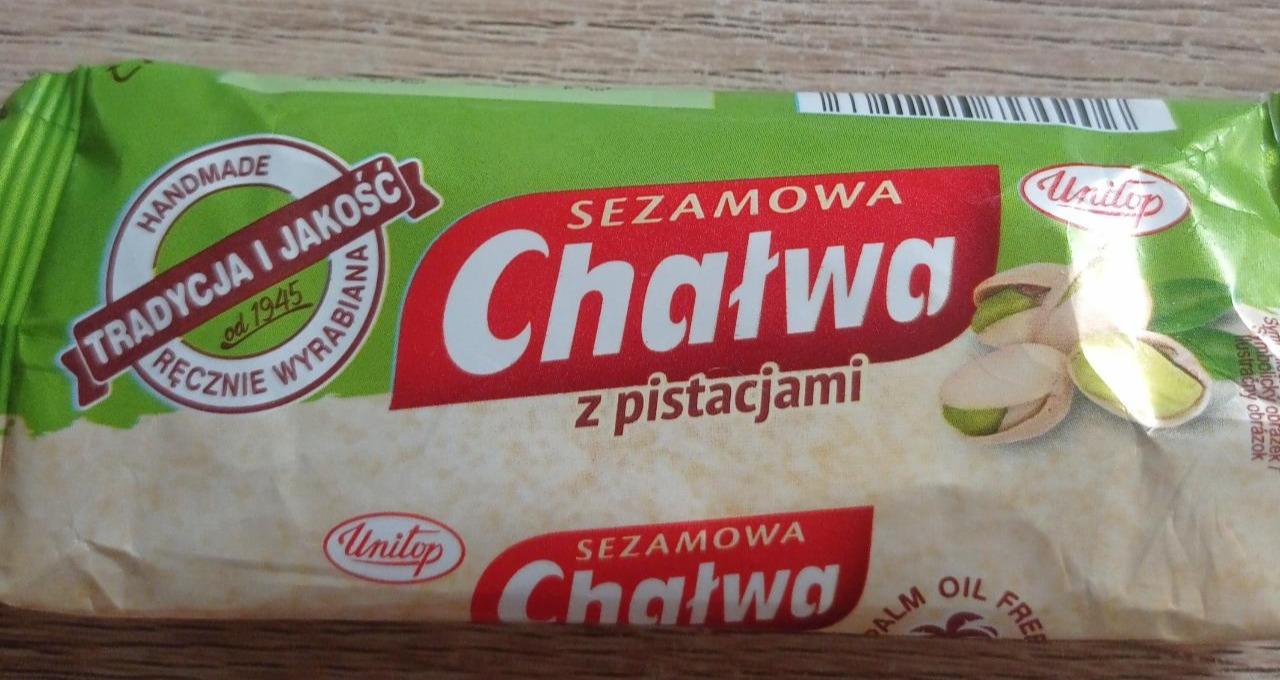 Fotografie - Chałwa sezamowa z pistacjami Unitop