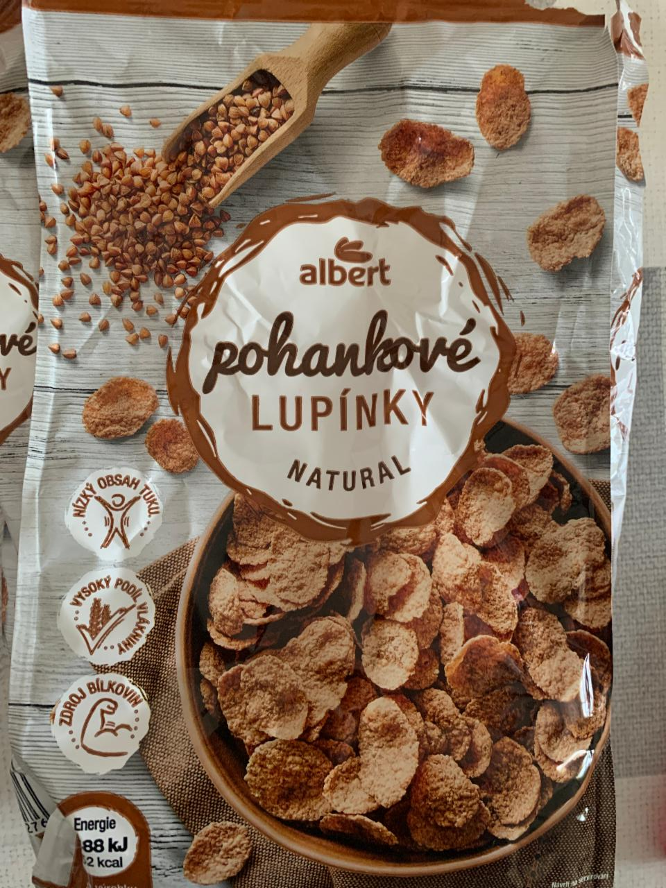 Fotografie - Pohankové lupínky natural Albert