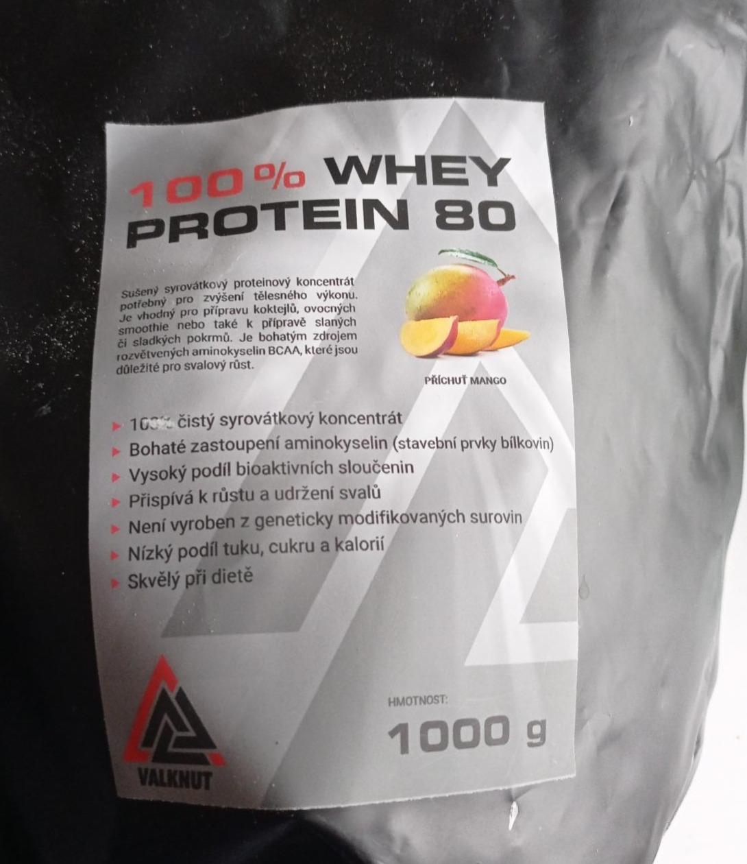 Fotografie - 100% Whey Protein 80 Mango Valknut