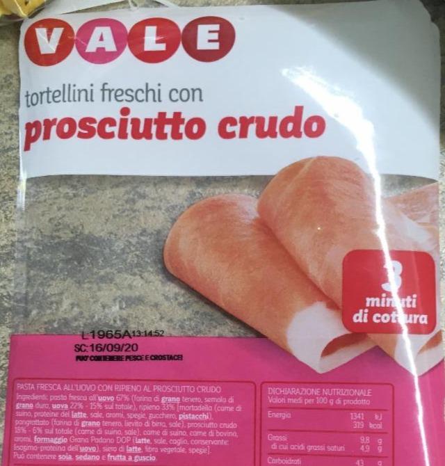 Fotografie - Tortellini freschi con prosciutto crudo Vale