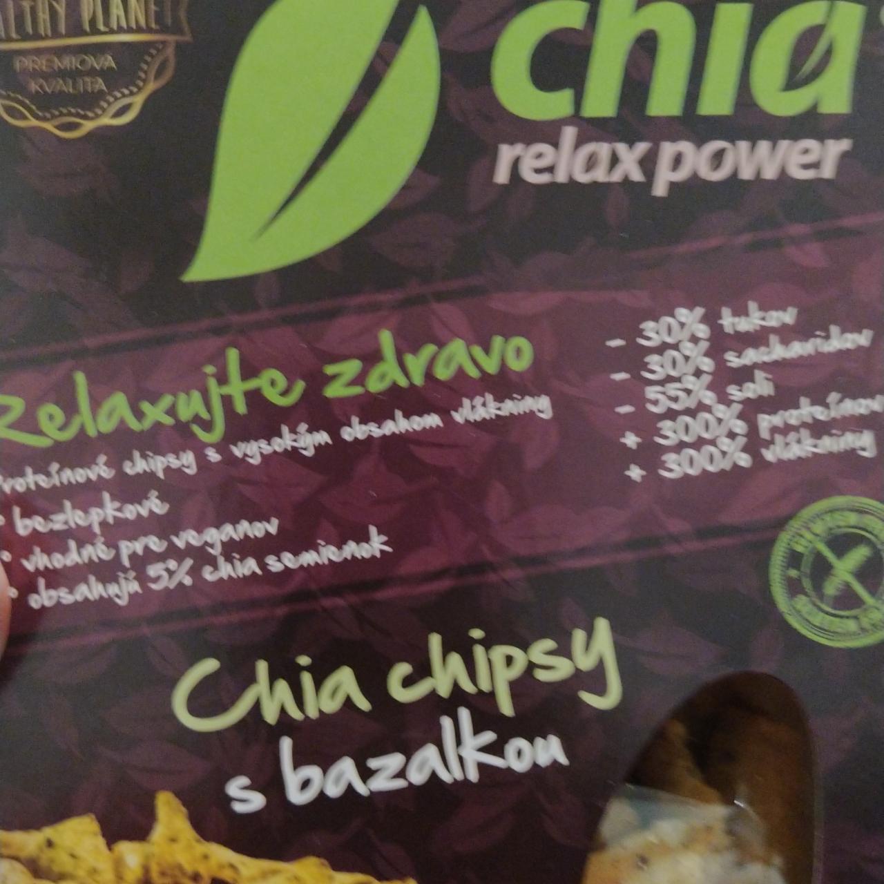 Fotografie - Chia chipsy s bazalkou Healthy Planet