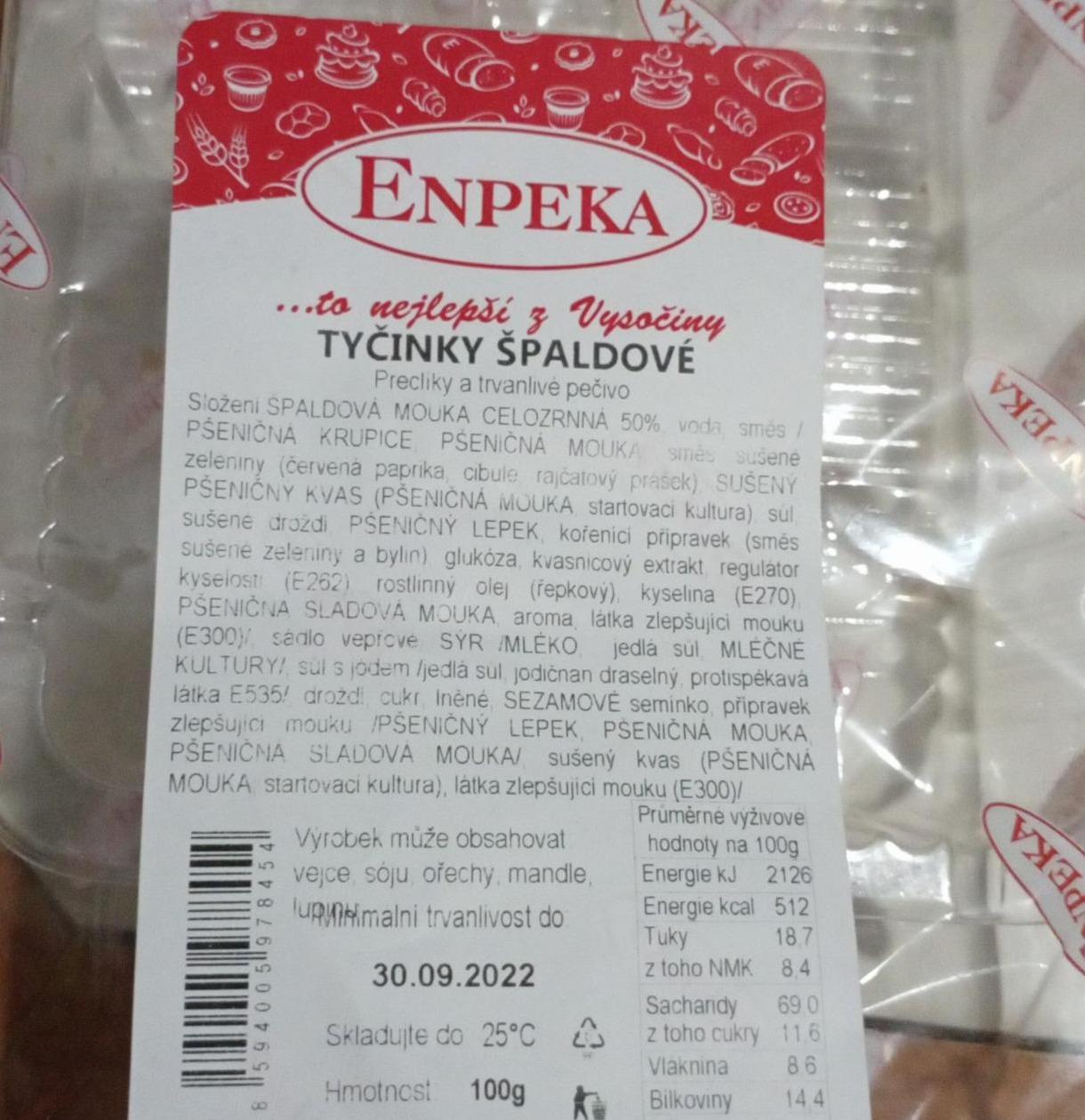 Fotografie - Špaldové tyčinky Enpeka