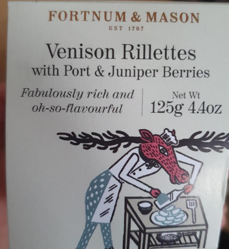 Fotografie - venison rillettes fortnum&Mason