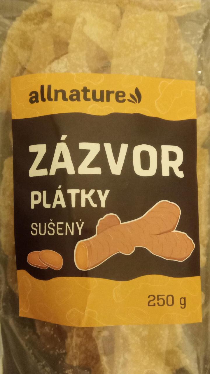 Fotografie - Zázvor plátky sušený Allnature