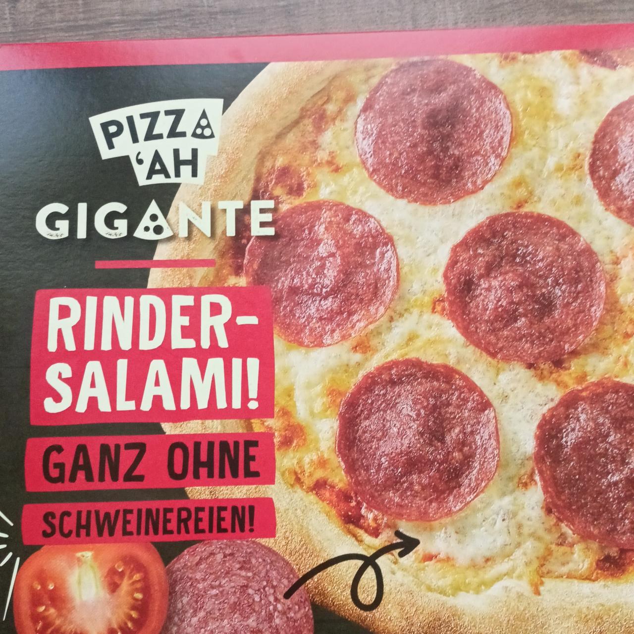 Fotografie - Gigante rinder-salami Pizza 'ah