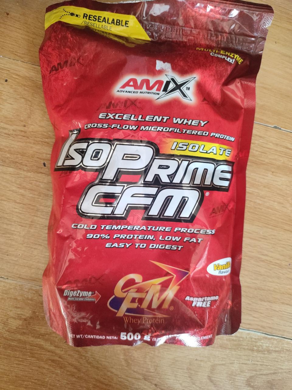 Fotografie - IsoPrime CFM Isolate extra chocolate Amix advanced nutrition