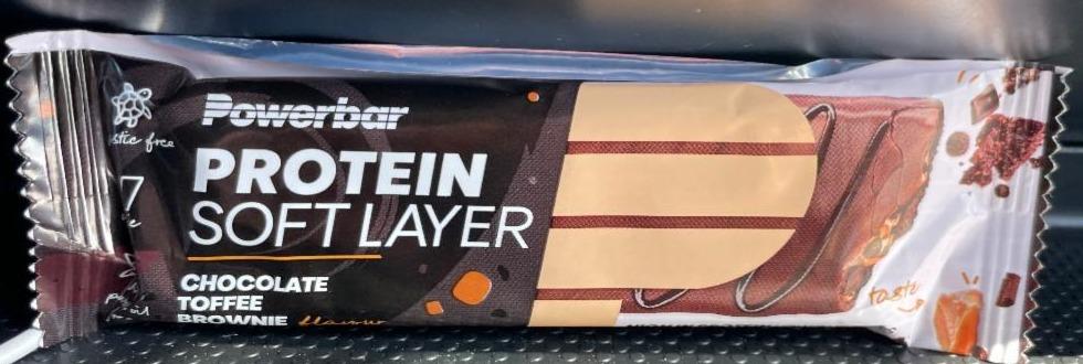 Fotografie - Protein Softlayer Chocolate Toffie Brownie PowerBar