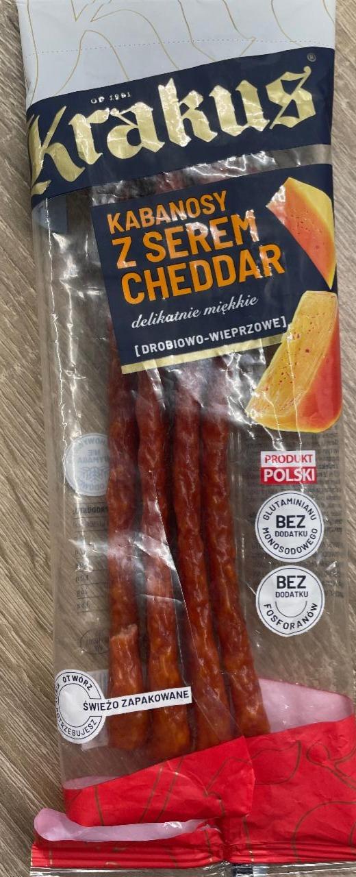 Fotografie - Kabanosy z serem cheddar Krakus