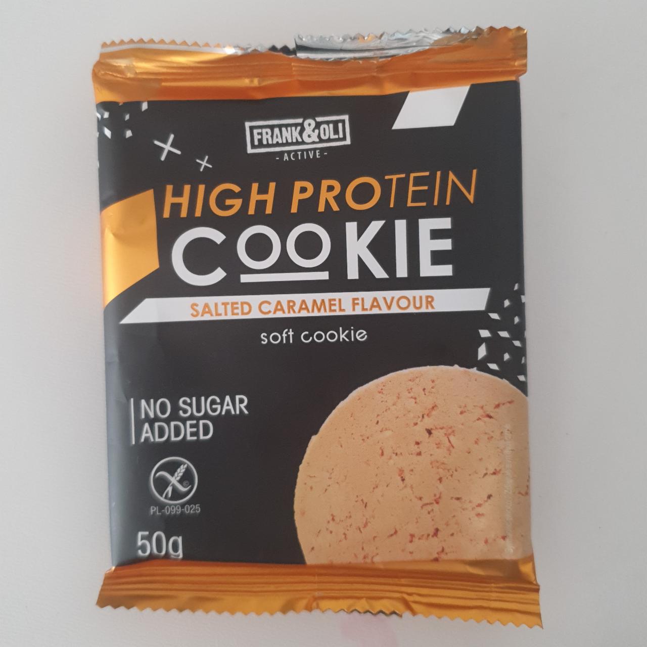 Fotografie - High protein cookie salted caramel Frank&Oli