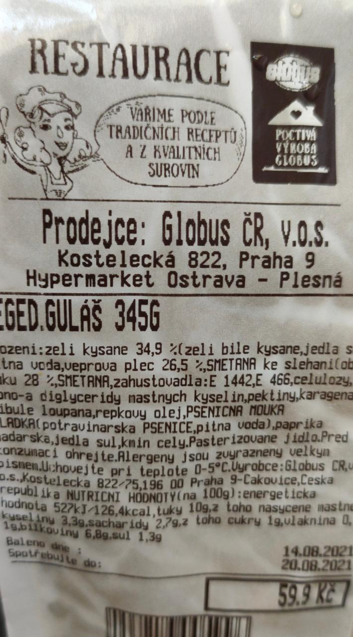 Fotografie - Segedínský guláš Globus