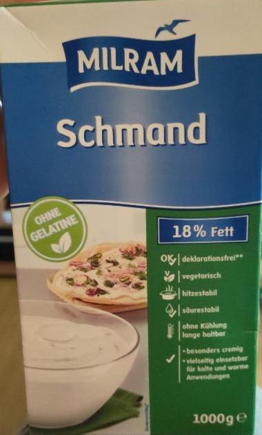 Fotografie - Schmand 18% Fett Milram