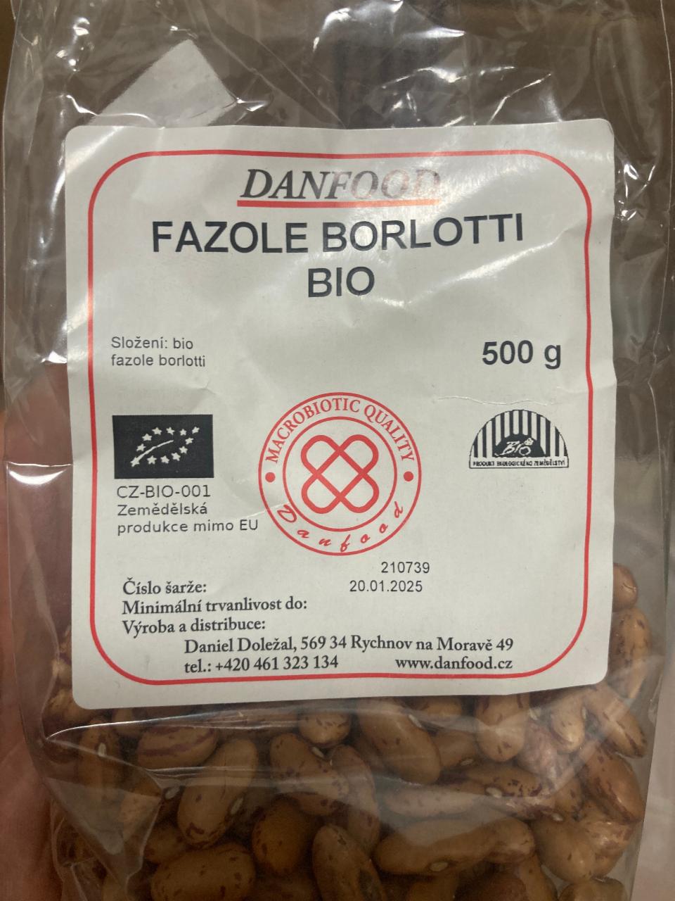 Fotografie - Fazole Borlotti Bio Danfood